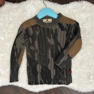 Vintage Woolrich Thick Sweater Suede Elbow Shoulder Patches